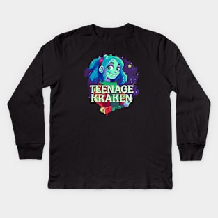 Teenage Kraken Kids Long Sleeve T-Shirt